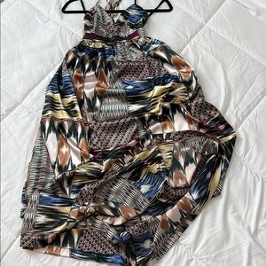 H&M multi colored shimmering halter dress. Great for Prom or any occasion.